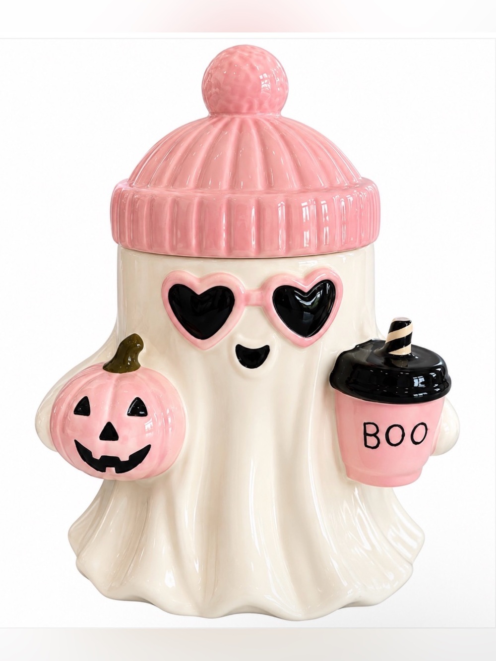 Booville Viral “Fall Girlie” Ghostie Cookie Jar - NWT